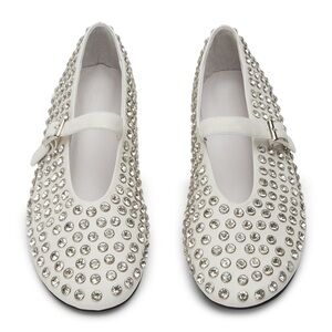 TONY BIANCO MATEO WHITE NAPPA FLATS